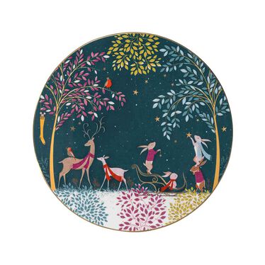 Sara Miller Woodland Tales Serving Plate, Deer & Robin